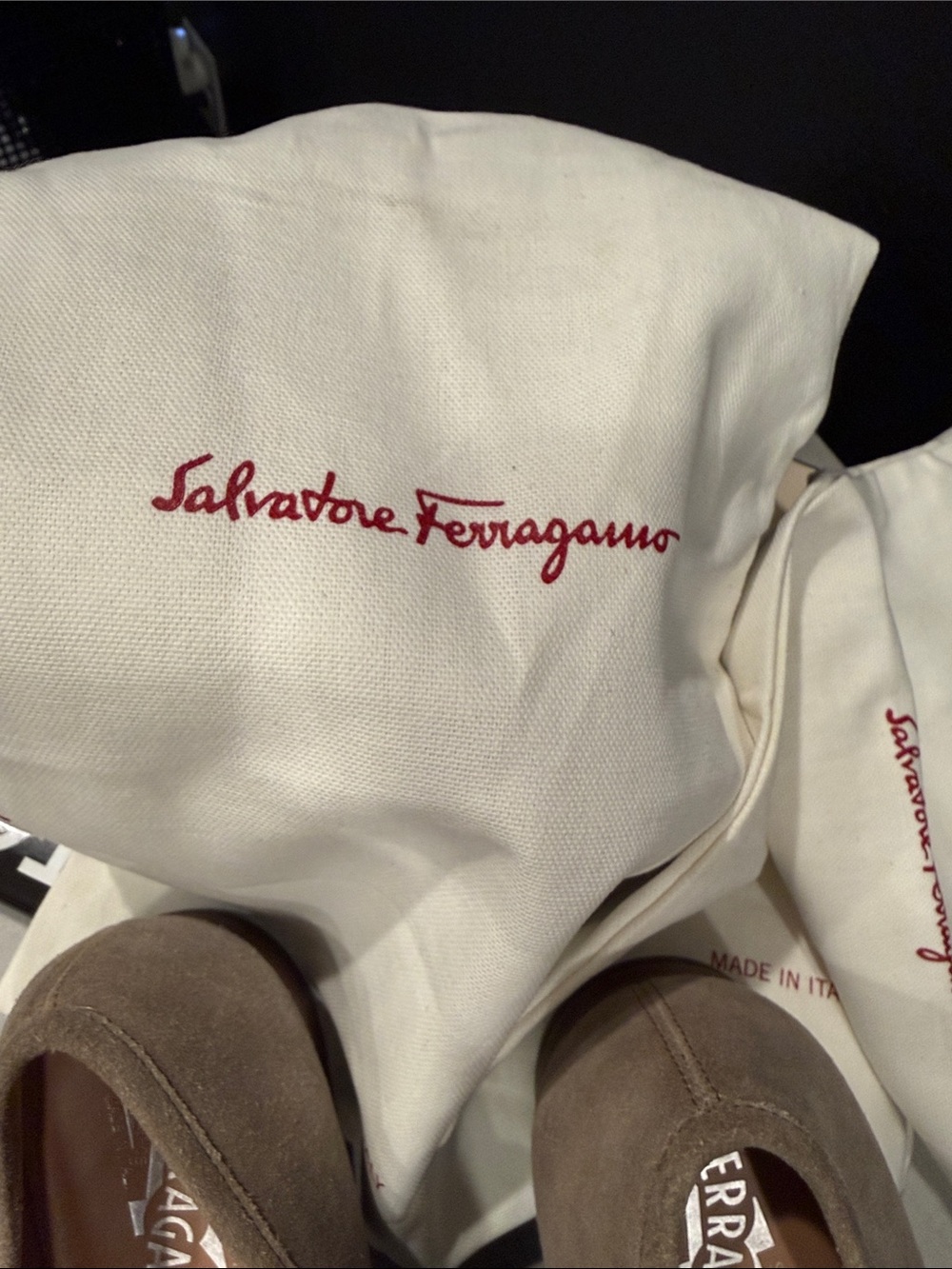 Salvatore Ferragamo Taupe Suede Bit-Trim Loafers. Price is Firm - Picture 5 of 9